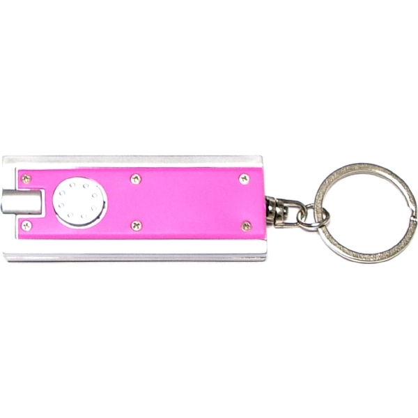 Keychain with LED light.... from ASI 74585 Nu Promo International / Nu Promo Line