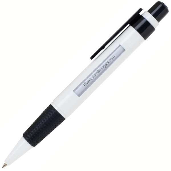 Click action retractable window message pen with white body and red... from ASI 79535 Primetime / Primetime