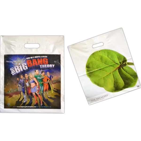 PE plastic bags with reinforced patch in 15 sizes with cutout... from ASI 81350 Regal Poly-Pak / The Regal Line