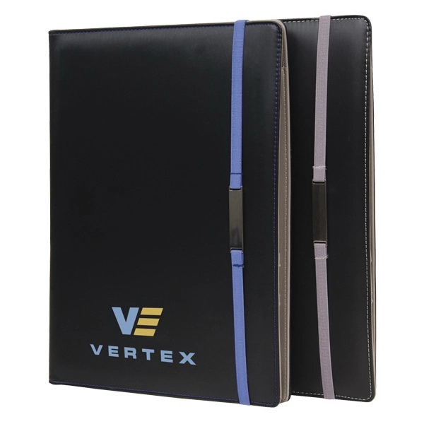 PU padfolio with rotating and removable electronic tablet holder. Elastic closure.... from ASI 42920 Busrel Inc