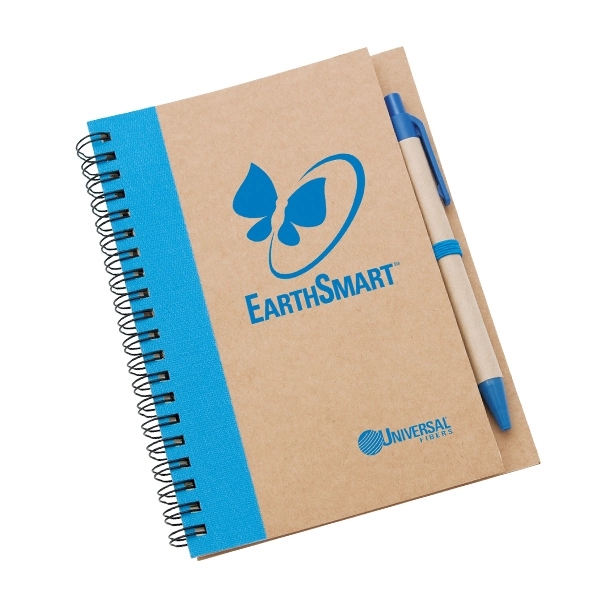 Notebook made from recycled cardboard and paper, 60 pages, spiral bound,... from ASI 42920 Busrel Inc