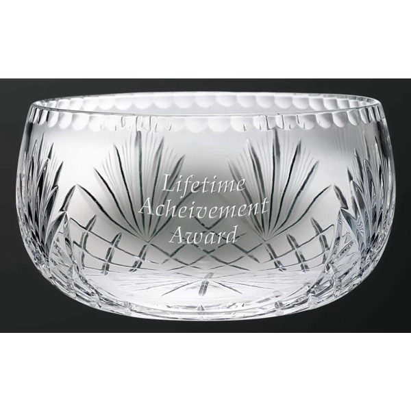 Lead crystal bowl award, hand cut.... from ASI 65153 Kirk & Matz LTD / Swatkins
