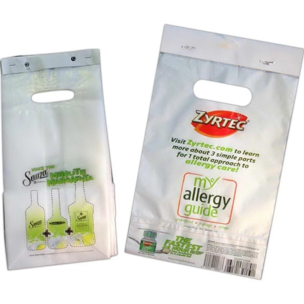 7" x 20" PE plastic newspaper bag cardboard header and perforated... from ASI 81350 Regal Poly-Pak / The Regal Line