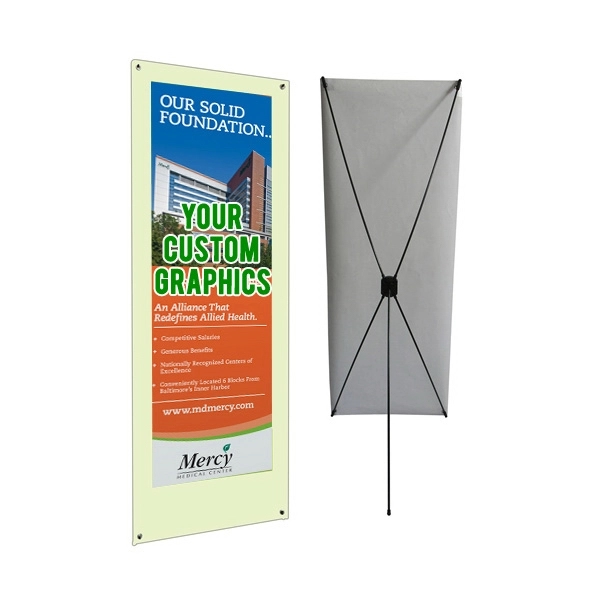 Eco-X banner with 24" x 62" graphics.... from ASI 30442 Above & Beyond Advertising Products / PromoAdLine