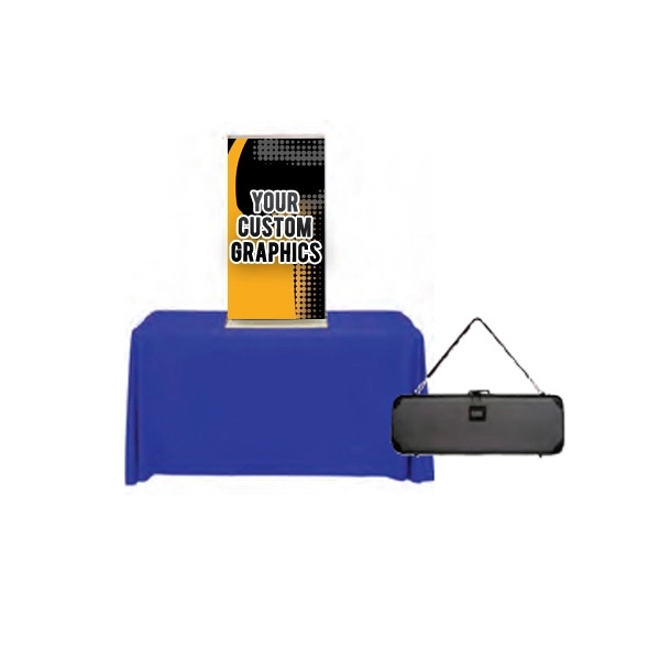 Retractable tabletop banner with 24" x 54" graphics.... from ASI 30442 Above & Beyond Advertising Products / PromoAdLine