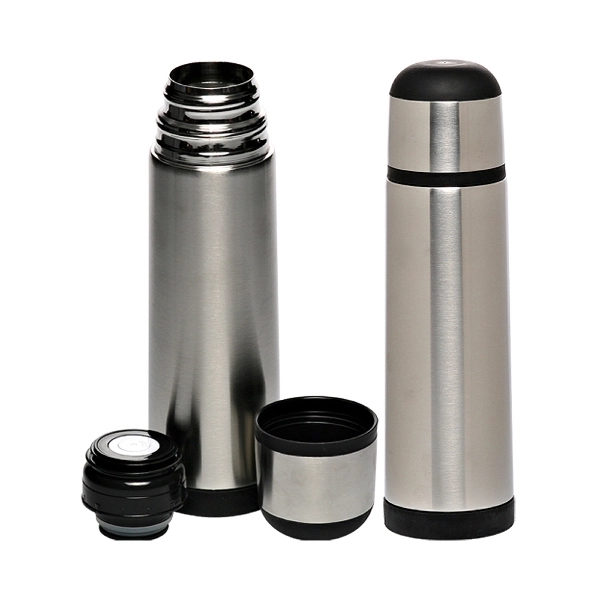 25 oz. Black Band Stainless Steel Vacuum Flasks... from ASI 73010 Natico Originals Inc / Natico Originals