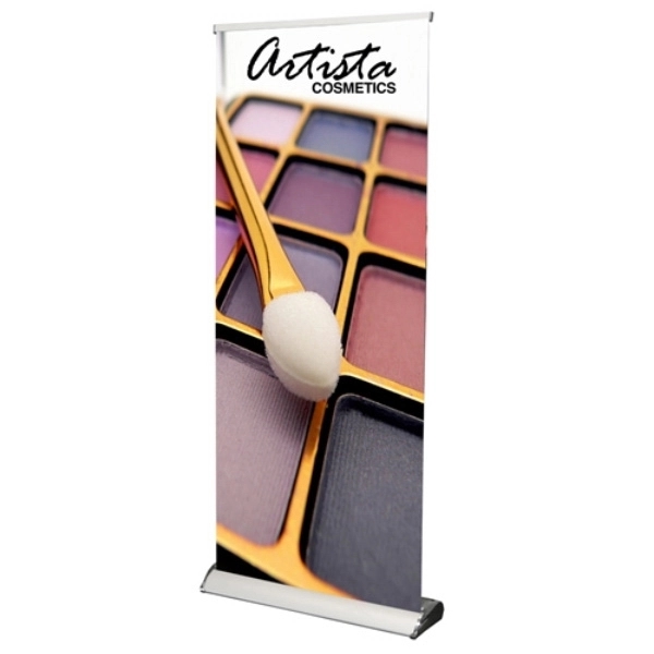 36" x 80" retractable banner with graphics.... from ASI 30442 Above & Beyond Advertising Products / PromoAdLine