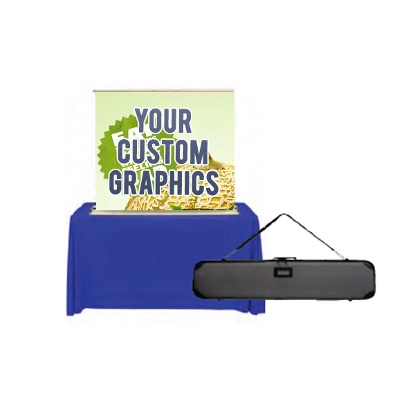 60" wide retractable tabletop banner with 36" x 59" graphics.... from ASI 30442 Above & Beyond Advertising Products / PromoAdLine