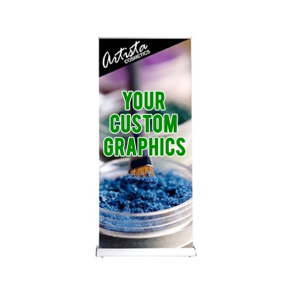 39.25" x 74" retractable banner stand.... from ASI 30442 Above & Beyond Advertising Products / PromoAdLine