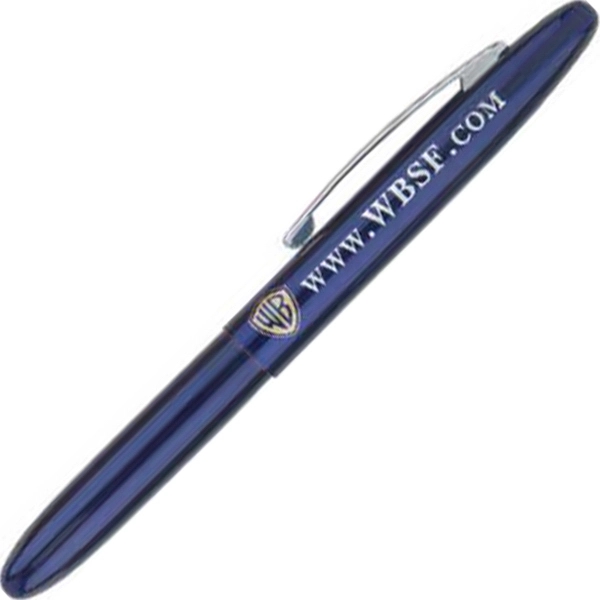 Brass cap-off mini ballpoint pen with a 4 1/4" long body... from ASI 68190 Lungsal / Lungsal