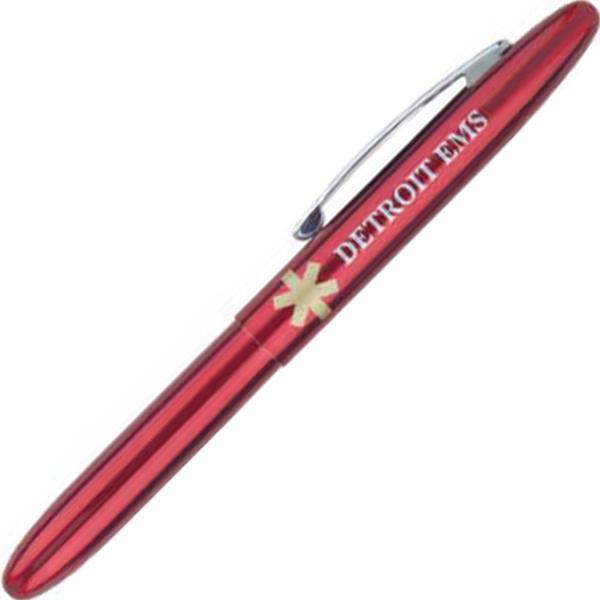 Brass cap-off mini ballpoint pen with a 4 1/4" long body... from ASI 68190 Lungsal / Lungsal