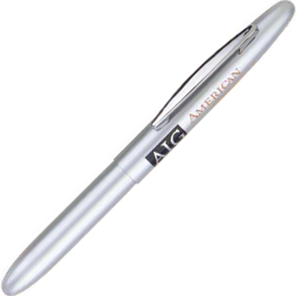 Brass cap-off mini ballpoint pen with a 4 1/4" long body... from ASI 68190 Lungsal / Lungsal