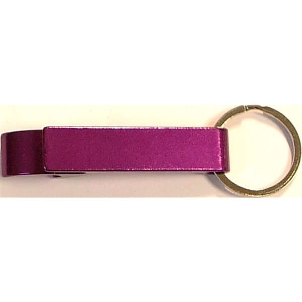 Plain aluminum can and bottle opener with split key ring.... from ASI 74585 Nu Promo International / Nu Promo Line