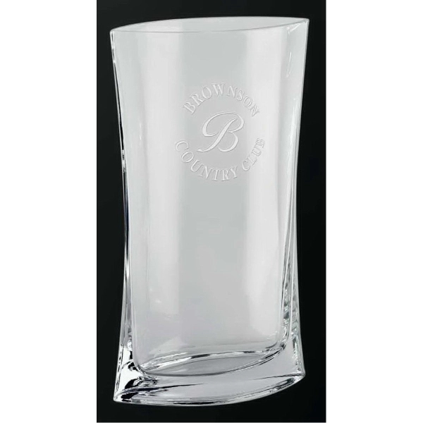 Lead free oval top crystal vase award. Ideal for engraving.... from ASI 65153 Kirk & Matz LTD / Swatkins