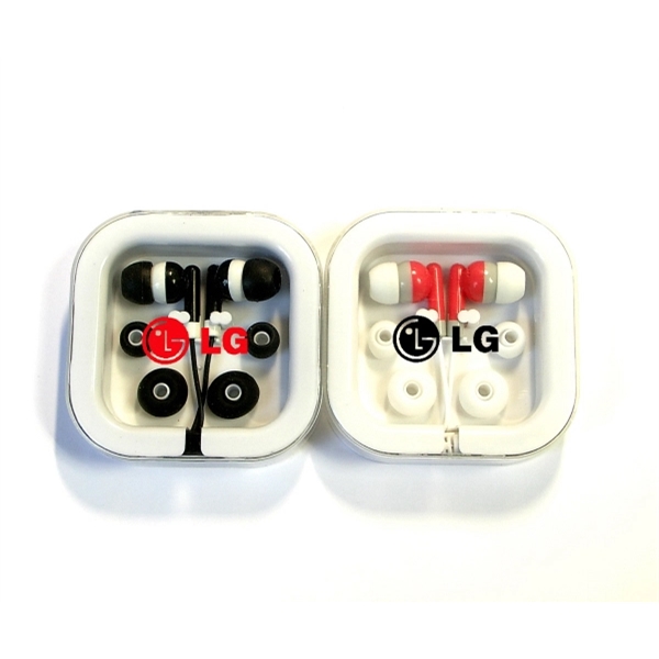 Colorful earphone with case... from ASI 74585 Nu Promo International / Nu Promo Line