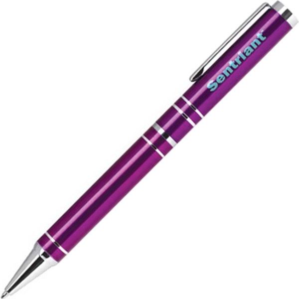 Aluminum twist-action ballpoint pen with a bright, colorful lacquer-finished barrel and... from ASI 68190 Lungsal / Lungsal