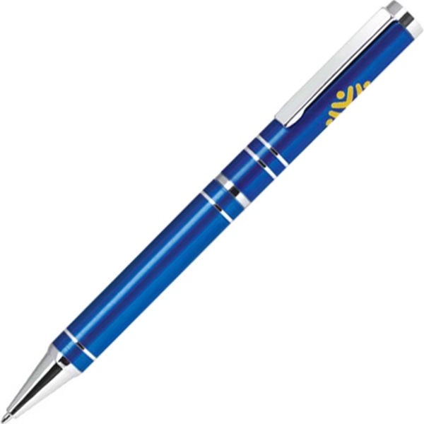 Aluminum twist-action ballpoint pen with a bright, colorful lacquer-finished barrel and... from ASI 68190 Lungsal / Lungsal