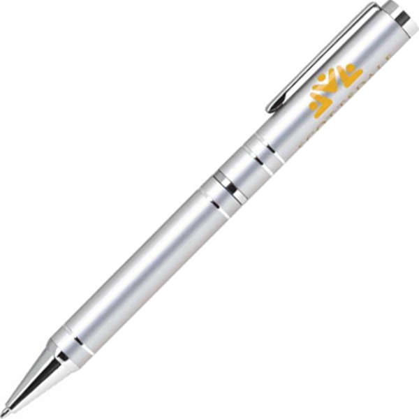 Aluminum twist-action ballpoint pen with a bright, colorful lacquer-finished barrel and... from ASI 68190 Lungsal / Lungsal