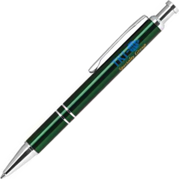 Aluminum twist-action pen with a sleek, metallic colored barrel with shining... from ASI 68190 Lungsal / Lungsal