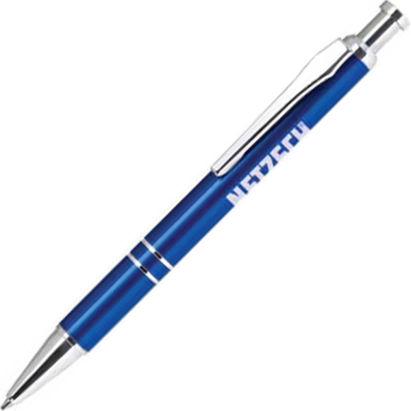 Aluminum twist-action pen with a sleek, metallic colored barrel with shining... from ASI 68190 Lungsal / Lungsal