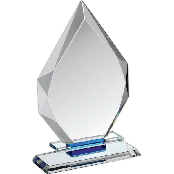 Clear and blue crystal award.... from ASI 65153 Kirk & Matz LTD / Swatkins