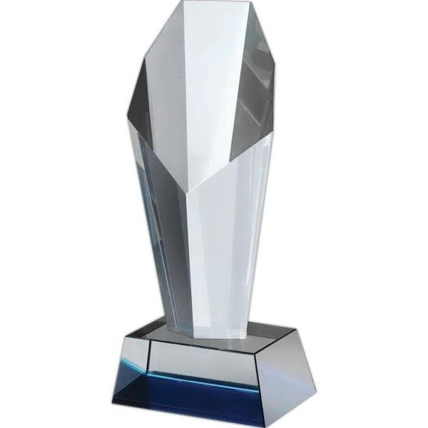 Clear and blue crystal award.... from ASI 65153 Kirk & Matz LTD / Swatkins