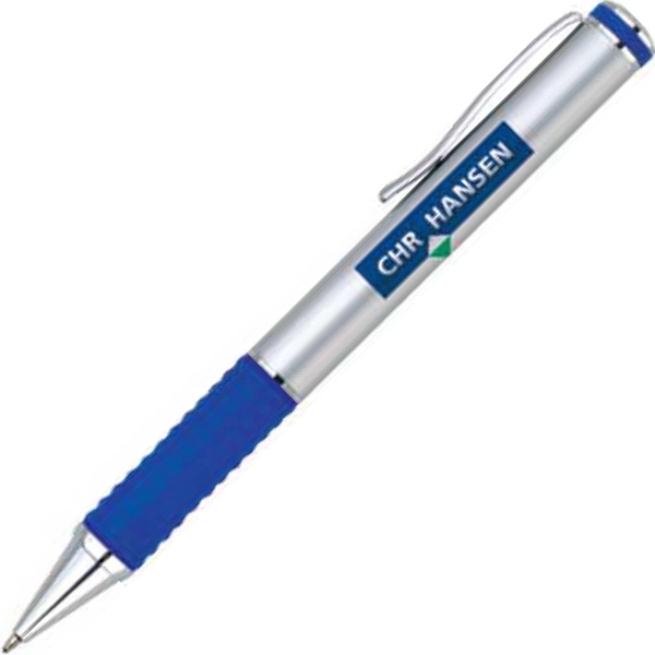 Aluminum twist-action ballpoint pen with a smooth satin finish barrel, colored... from ASI 68190 Lungsal / Lungsal
