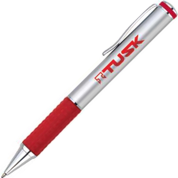 Aluminum twist-action ballpoint pen with a smooth satin finish barrel, colored... from ASI 68190 Lungsal / Lungsal