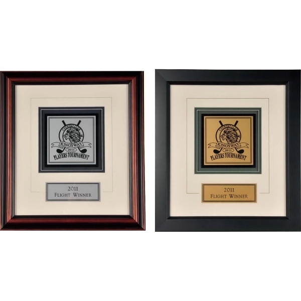 Double hole framed award, 3 sizes available.... from ASI 65153 Kirk & Matz LTD / Swatkins