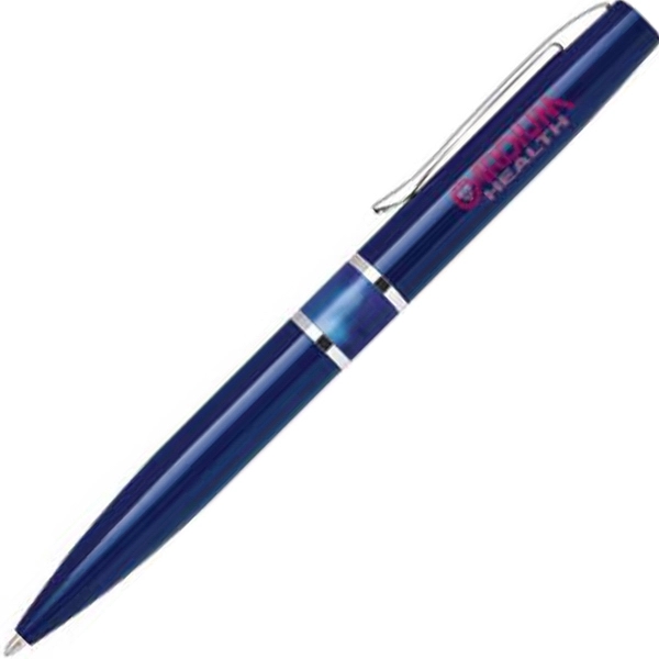 Aluminum twist-action ballpoint pen with a lustrous enamel body and acrylic... from ASI 68190 Lungsal / Lungsal