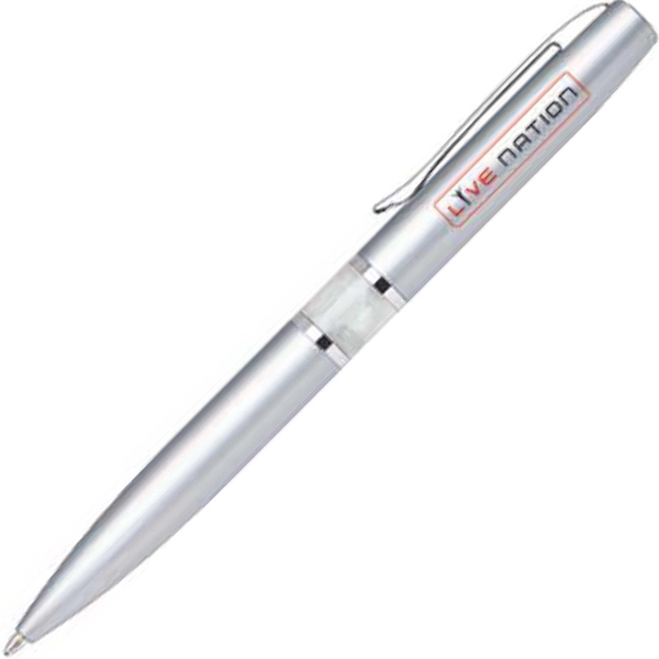 Aluminum twist-action ballpoint pen with a lustrous enamel body and acrylic... from ASI 68190 Lungsal / Lungsal