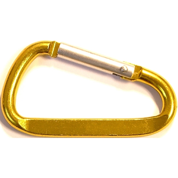 Carabiner with split key ring and solid aluminum construction.... from ASI 74585 Nu Promo International / Nu Promo Line