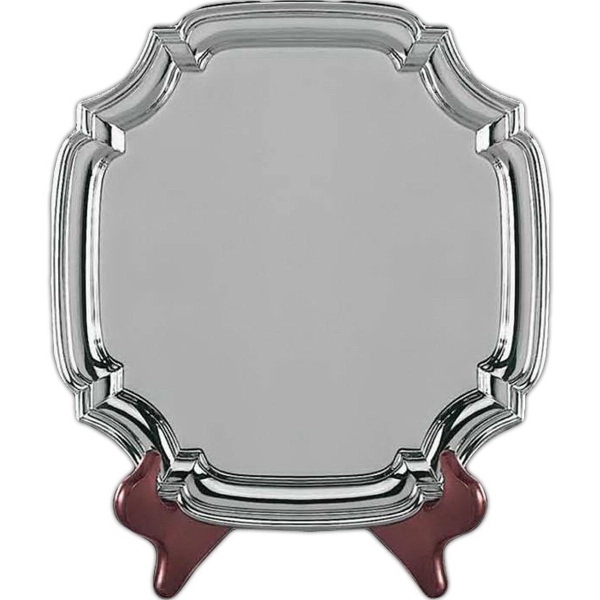 Nickel plated award tray.... from ASI 65153 Kirk & Matz LTD / Swatkins