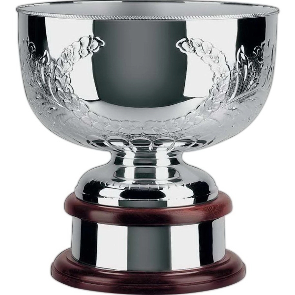 Supreme bowl shaped trophy award, hand chased.... from ASI 65153 Kirk & Matz LTD / Swatkins
