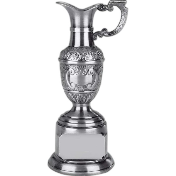 Antique silver resin golf award. Claret jug golf award with an... from ASI 65153 Kirk & Matz LTD / Swatkins