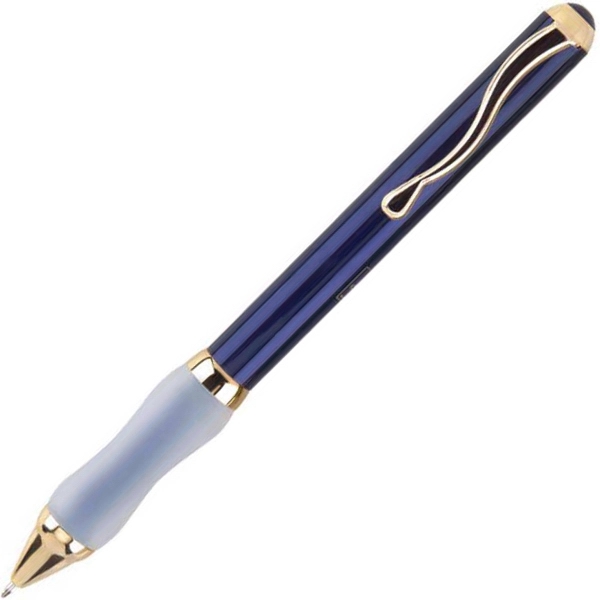 Brass twist-action ballpoint pen with a translucent finish, grip, and gold,... from ASI 68190 Lungsal / Lungsal