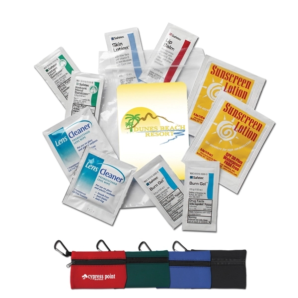 Beach Kit in neoprene pouch.... from ASI 58805 HPC Global / HPC Global