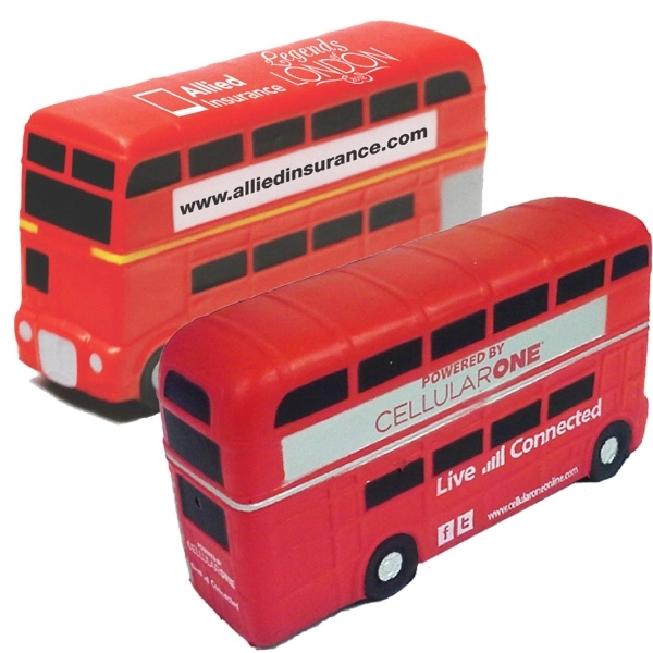 Red double deck bus shape stress reliever.... from ASI 74779 O & S Supply Company LLC / O & S Supply Company