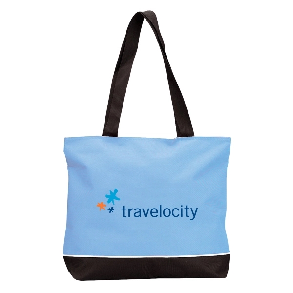 Tote bag with zippered closure and large shoulder handles.... from ASI 30112 ACE Products / Ace Line