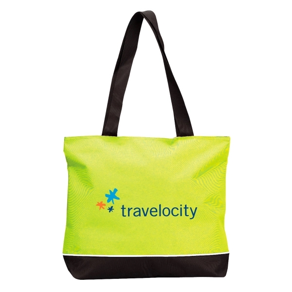 Tote bag with zippered closure and large shoulder handles.... from ASI 30112 ACE Products / Ace Line
