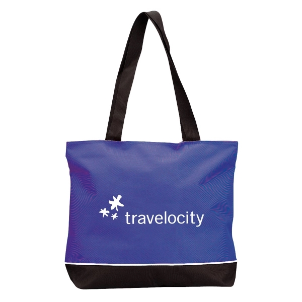 Tote bag with zippered closure and large shoulder handles.... from ASI 30112 ACE Products / Ace Line