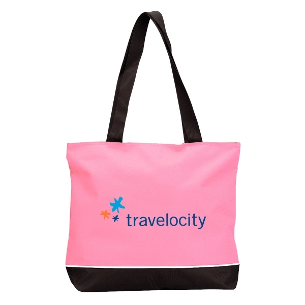 Tote bag with zippered closure and large shoulder handles.... from ASI 30112 ACE Products / Ace Line