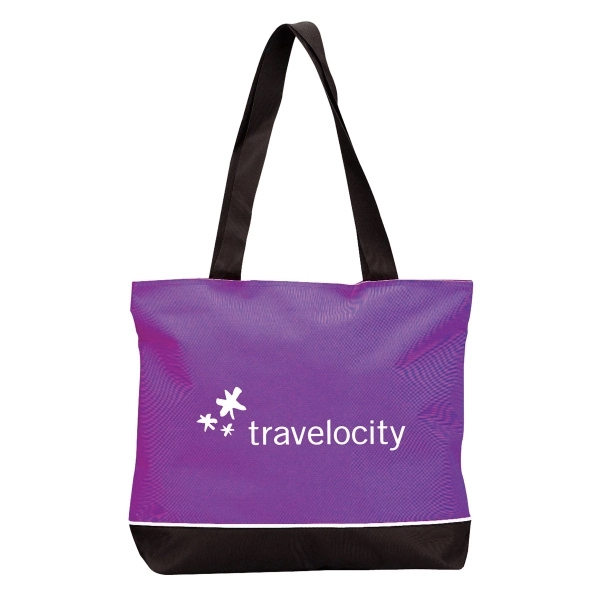 Tote bag with zippered closure and large shoulder handles.... from ASI 30112 ACE Products / Ace Line