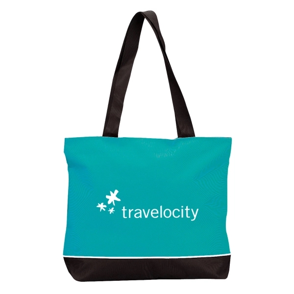 Tote bag with zippered closure and large shoulder handles.... from ASI 30112 ACE Products / Ace Line