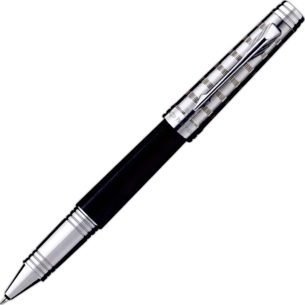 Deluxe black ball pen with silver trim.... from ASI 84833 Newell Custom Writing Instruments / Newell Brands