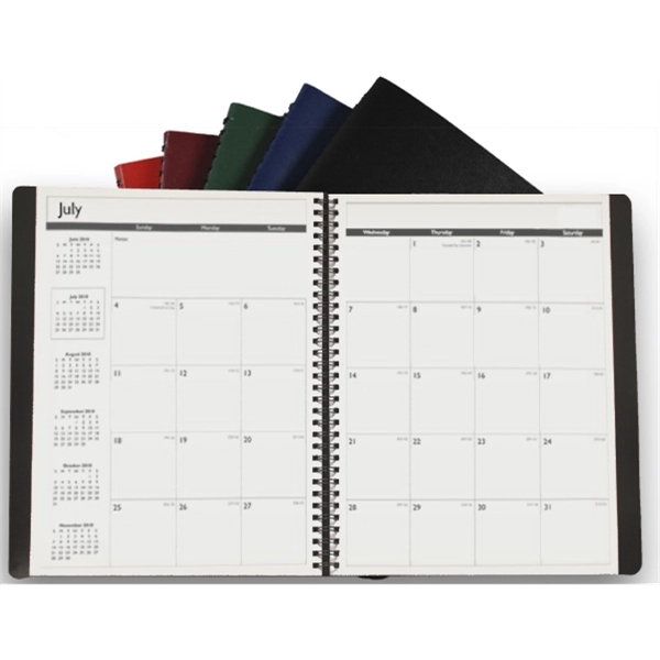 Wire Bound Academic/fiscal monthly planner without rules. Runs from July to... from ASI 48575 Datamax International Inc / The Datamax Collection