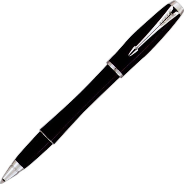 Roller ball pen with chrome plated trim fitted with medium point... from ASI 84833 Newell Custom Writing Instruments / Newell Brands