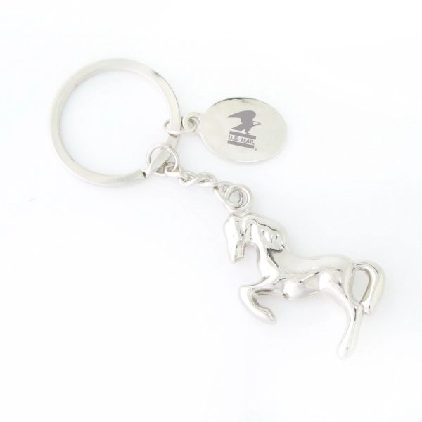 Miniature metal galloping horse keychain.... from ASI 31517 Admart Products / Admart Line