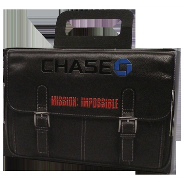 5" x 3 3/8" x 1 1/2" chipboard suitcase-themed box.... from ASI 44830 The Chest