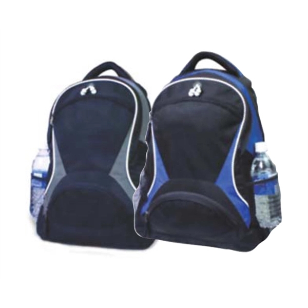 600 denier polyester backpack with dual main compartments... from ASI 34046 Allcasion Travelware Co